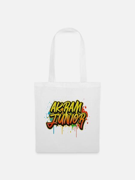 Akram Junior Graffiti - Stoffbeutel - Weiß