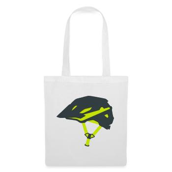Graphique du casque de vélo Enduro - Sac en tissu - blanc - Devant