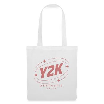 Y2K Ästhetik Pastellstern Logo - Stoffbeutel - Weiß - Vorne