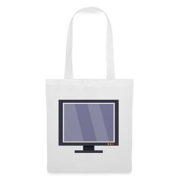 Fernsehen - Stoffbeutel - Weiß - Vorne
