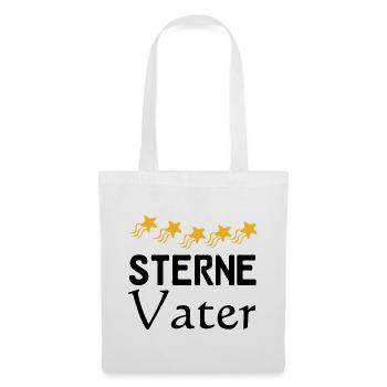Sterne Vater Vatertag Familie Sprüche Geschenk - Stoffbeutel - Weiß - Vorne