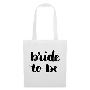 Jeune mariée à être - Sac en tissu - blanc - Devant