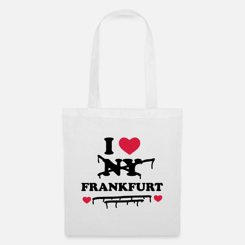 I Don't Love NY sondern Frankfurt - Stoffbeutel - Weiß