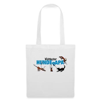 hundepapa - Stoffbeutel - Weiß - Vorne