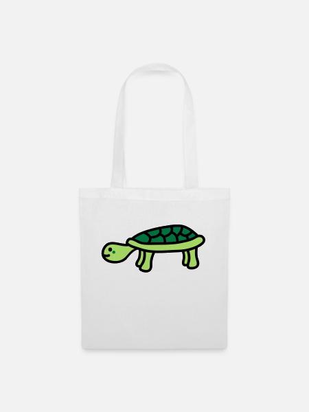 turtle - Stoffbeutel - Weiß