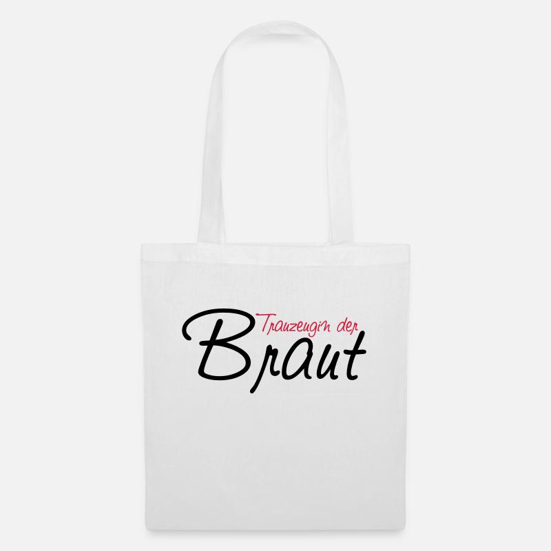 trauzeugin_der_braut - Stoffbeutel - Weiß