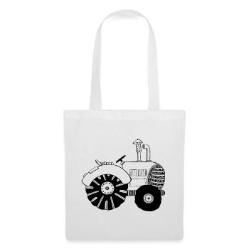 Chic tractor - tractors - tractor - Bulldog - Tote Bag - white - Front