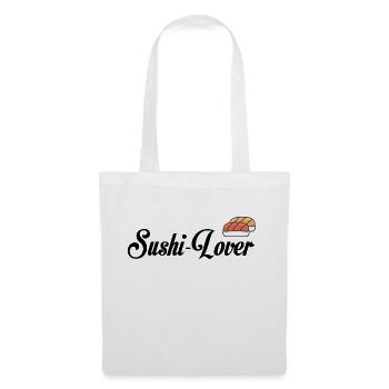 amant de sushi - Sac en tissu - blanc - Devant