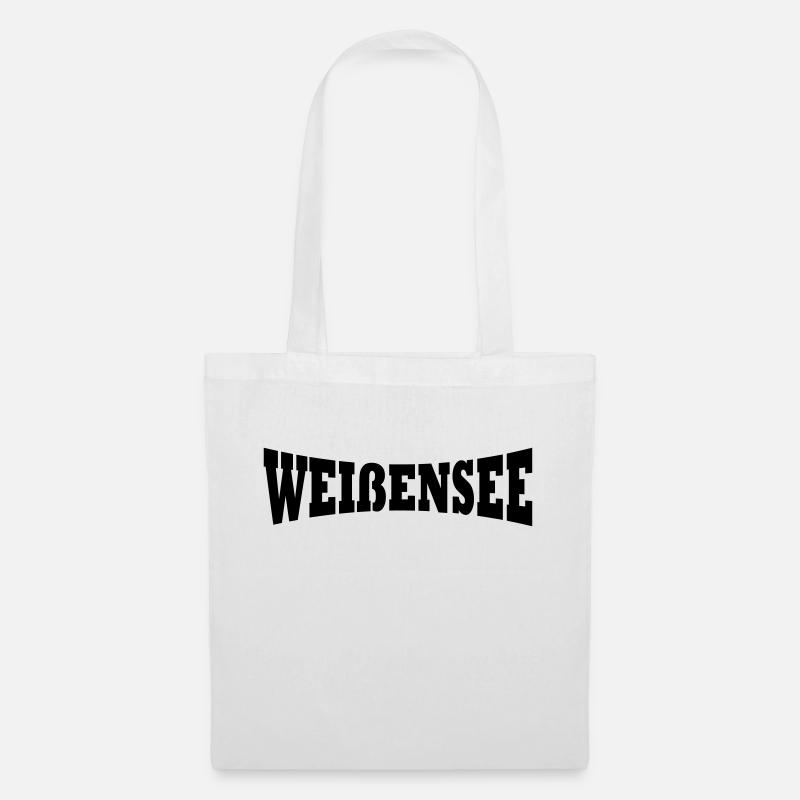 Weißensee Schriftzug - Stoffbeutel - Weiß