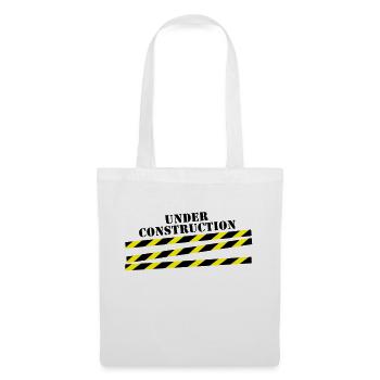 under_construction__f2 - Sac en tissu - blanc - Devant