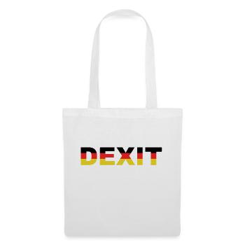 Deutschland Exit EU / Dexit / Brexit - Stoffbeutel - Weiß - Vorne