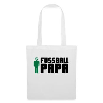 Fußball Papa - Stoffbeutel - Weiß - Vorne
