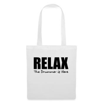 relax the drummer is here - Tote Bag - white - Front