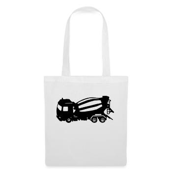 camion toupie - Sac en tissu - blanc - Devant