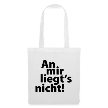 an mir liegts nicht - Stoffbeutel - Weiß - Vorne