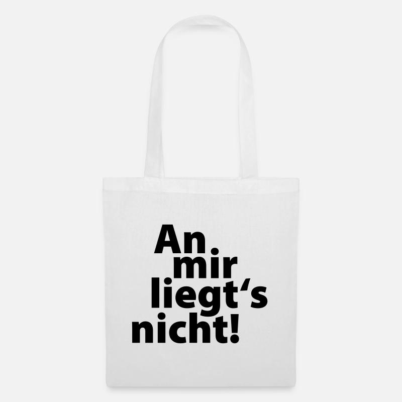 an mir liegts nicht - Stoffbeutel - Weiß
