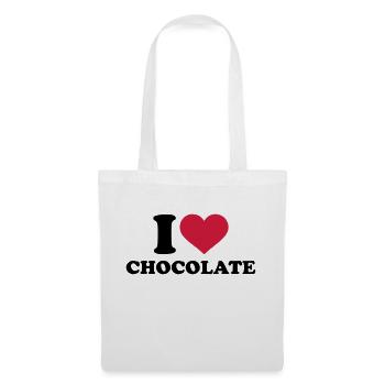 I love Chocolate - Tote Bag - white - Front