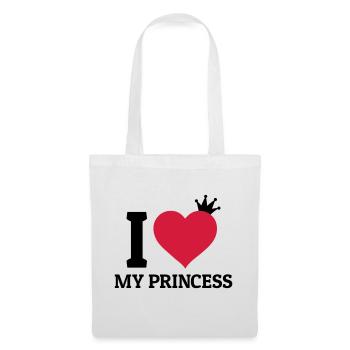 I love my Princess - Tote Bag - white - Front