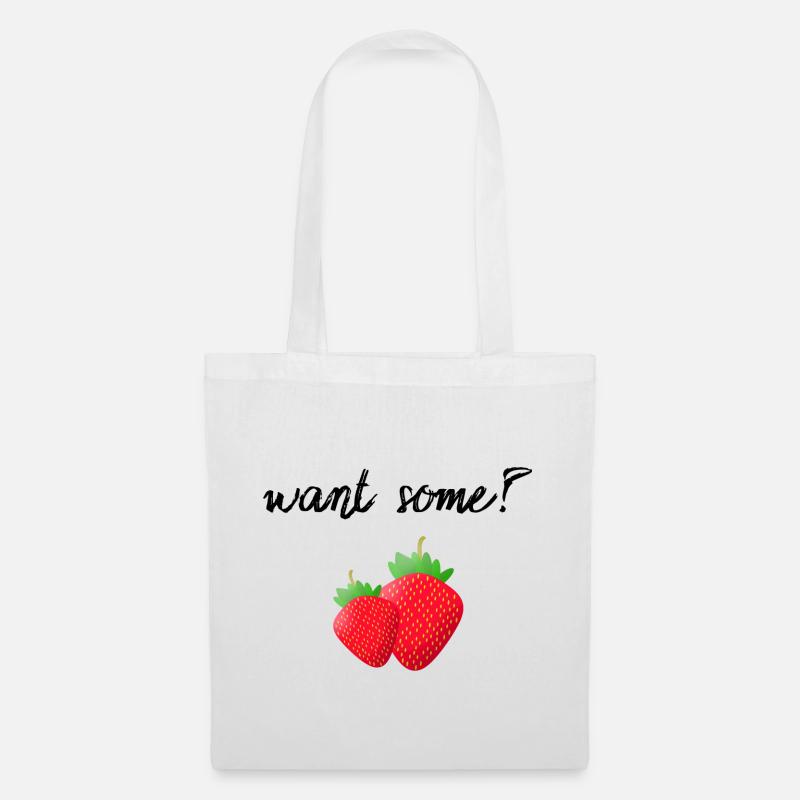 strawberry - Stoffbeutel - Weiß