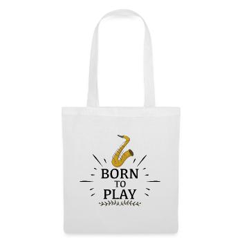 saxophone - Tote Bag - white - Front