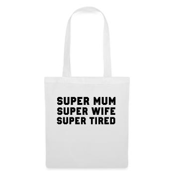 Super Mum - Stoffbeutel - Weiß - Vorne