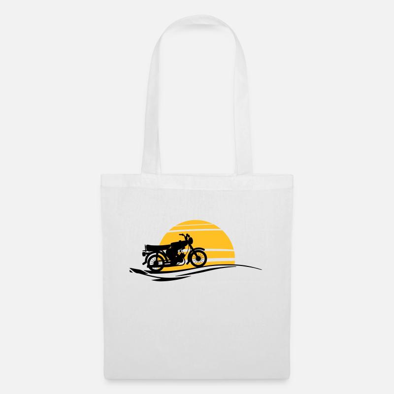 Fahrzeug - Simson Sonne - Stoffbeutel - Weiß