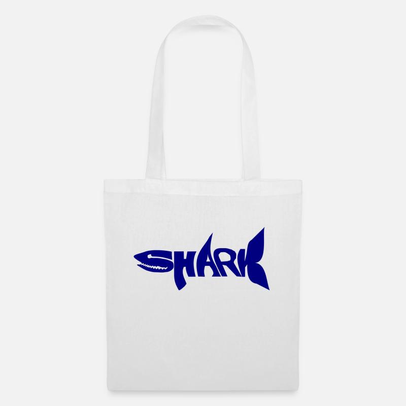 requin - Sac en tissu - blanc