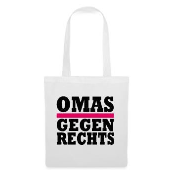 Omas Gegen Rechts - Stoffbeutel - Weiß - Vorne