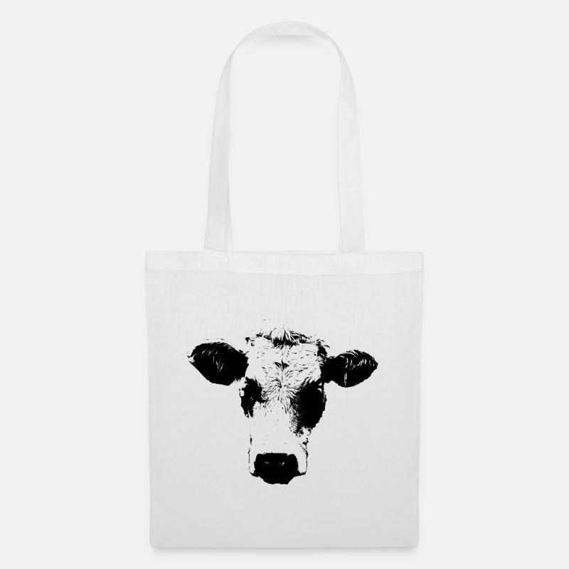 Cow black and white comic - Tote Bag - white