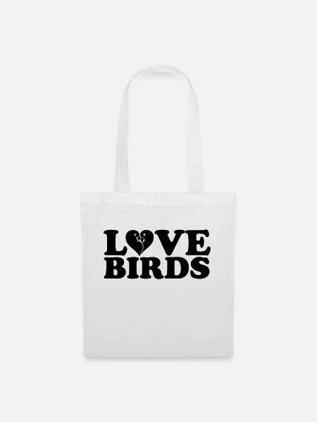 Lovebirds - Tote Bag - white