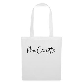 Ma Cocotte - Design bébé minimaliste - Sac en tissu - blanc - Devant