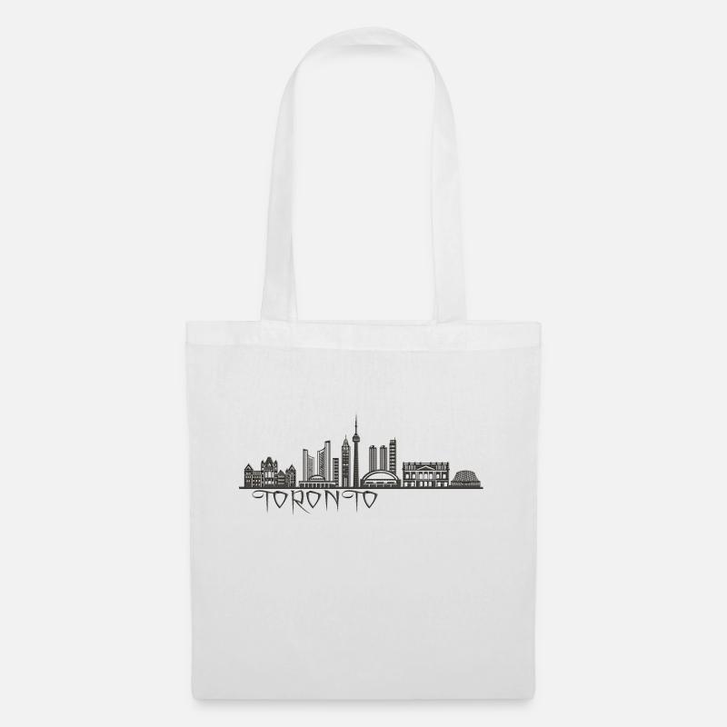 Toronto, Canada - Sac en tissu - blanc