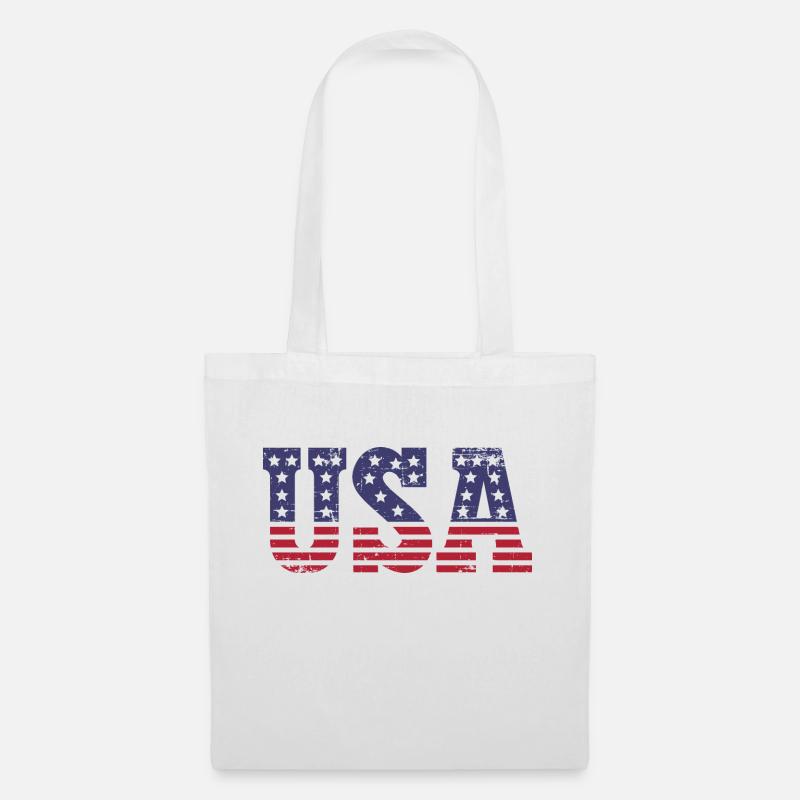 USA - Stoffbeutel - Weiß