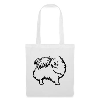 Spitz nain - Sac en tissu - blanc - Devant