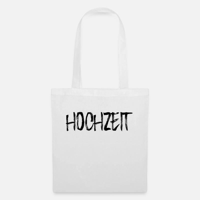 Hochzeit - Stoffbeutel - Weiß