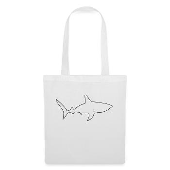 Shark oneline - Tote Bag - white - Front