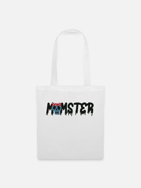 Halloween Momster - Mama ist ein Monster - Stoffbeutel - Weiß
