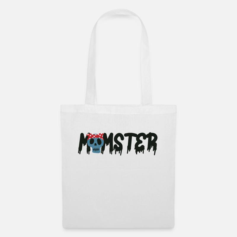 Halloween Momster - Mama ist ein Monster - Stoffbeutel - Weiß