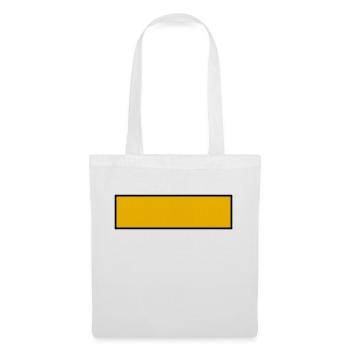 Bar avec contour - Sac en tissu - blanc - Devant