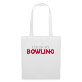 Je suis nul au bowling - Sac en tissu - blanc - Devant