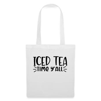 iced tea time y all - Tote Bag - white - Front