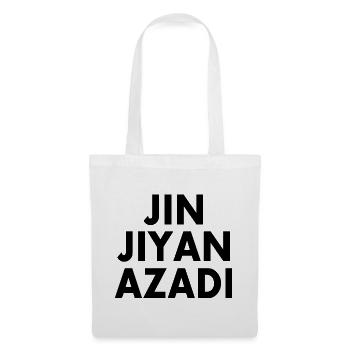 jin jiyan azadi - Stoffbeutel - Weiß - Vorne