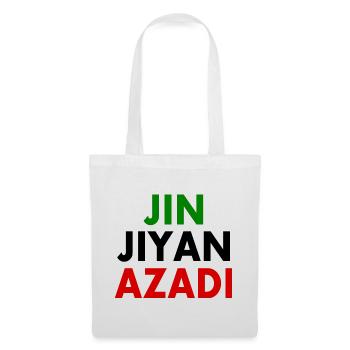 jin jiyan azadi - Stoffbeutel - Weiß - Vorne