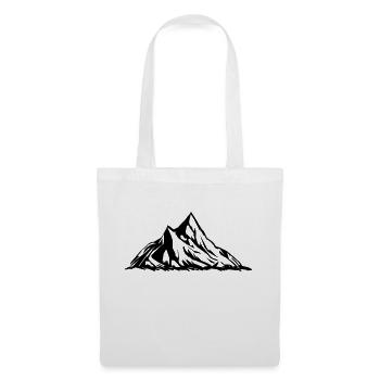 Montagnes - Sac en tissu - blanc - Devant