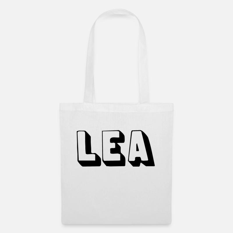 Nom - Lea - Sac en tissu - blanc