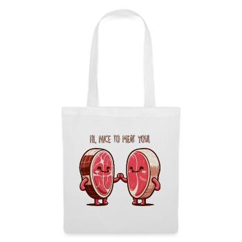 Nice to Meat You - Tote Bag - white - Front
