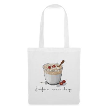 Hafer nice day Overnight Oats Topping Himbeere - Stoffbeutel - Weiß - Vorne