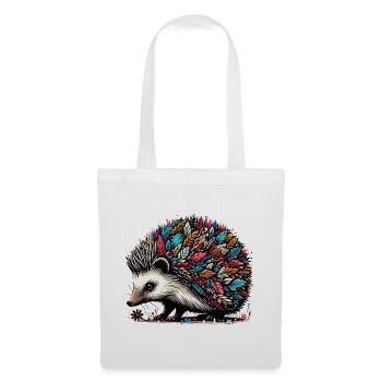 Hérisson - Sac en tissu - blanc - Devant