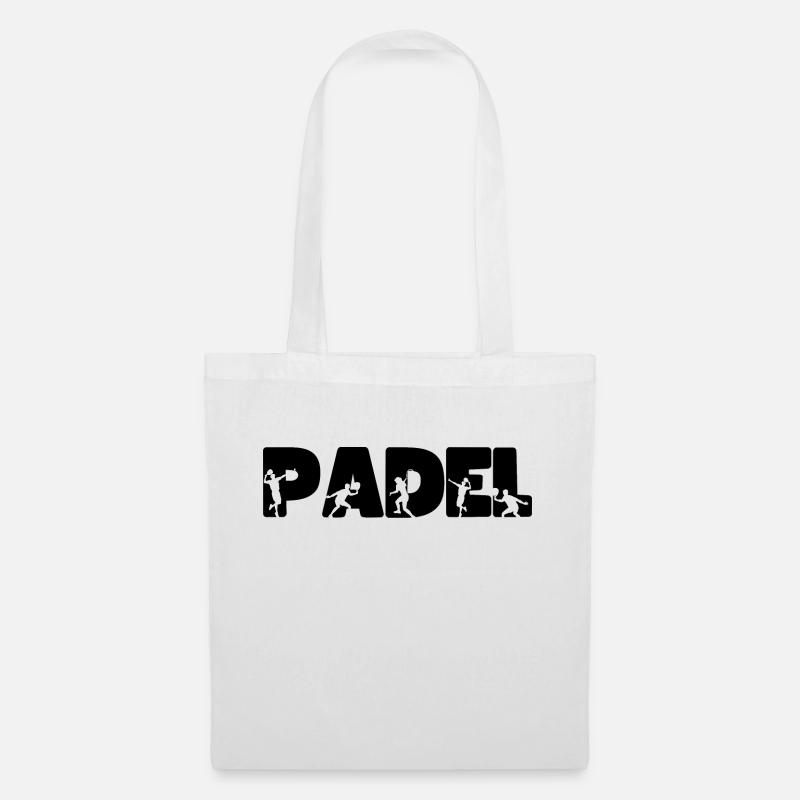 Conception de Padel Smash - Sac en tissu - blanc