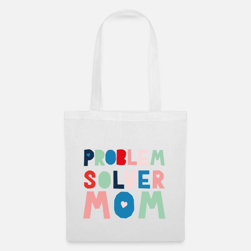 Problemlöser Mama - Stoffbeutel - Weiß